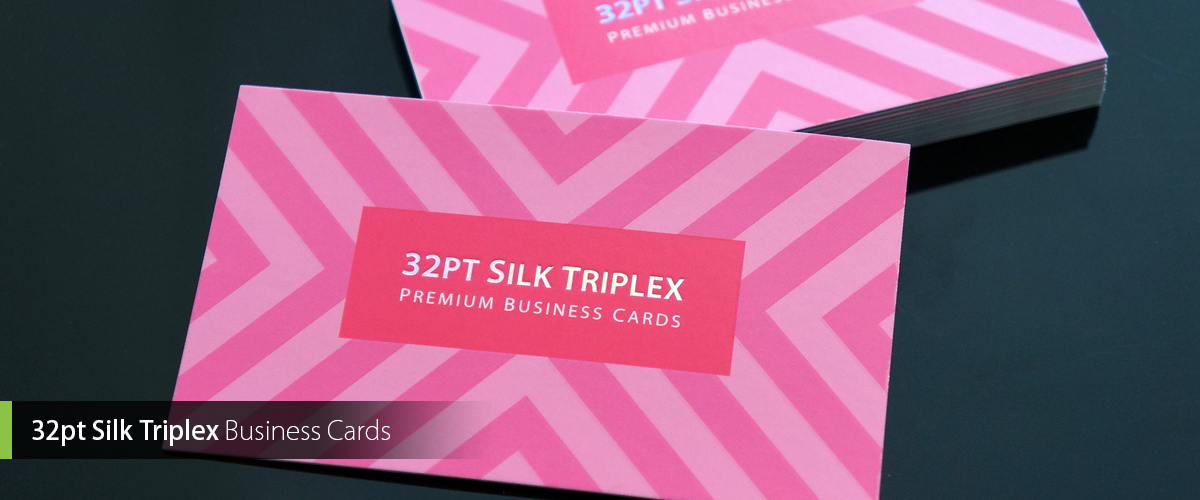 32pt Silk Triplex Business Cards