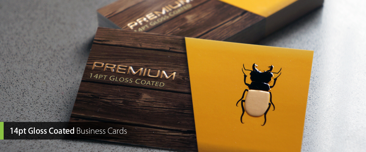 14pt Gloss Coated Business Cards